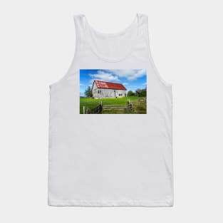 Old Barn With Red Roof, Prince Edward County Tank Top